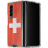 Switzerland Flag Distressed Galaxy Z Fold4 5G Clear Case
